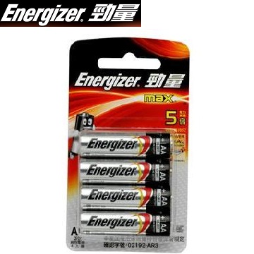 勁量鹼性電池3號4入