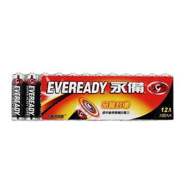 永備 碳鋅黑金剛4號12入量販包