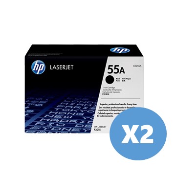 2入組｜惠普HP 55A 黑色原廠碳粉匣