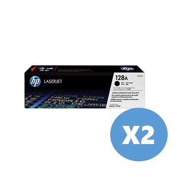 2入組｜惠普HP 128A 黑色原廠碳粉匣
