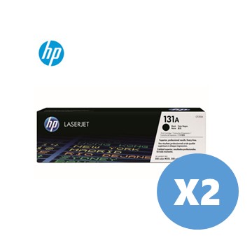 2入組｜惠普HP 131A 黑色原廠碳粉匣