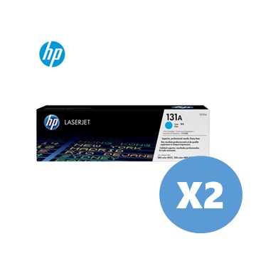 2入組｜惠普HP 131A 青藍色原廠碳粉匣