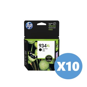 10入組｜惠普HP 934XL 黑色墨水匣