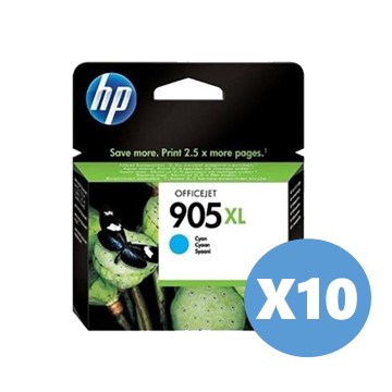 10入組｜惠普HP 905XL 高印量青色原廠墨水匣