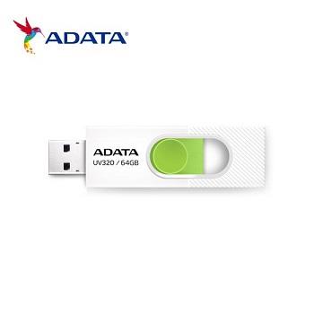 威剛 UV320 64GB USB3.2隨身碟(白)