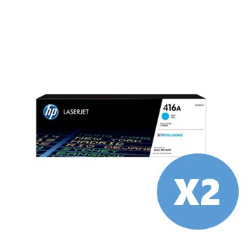 2入組｜惠普HP 416A 青色原廠 LaserJet 碳粉匣