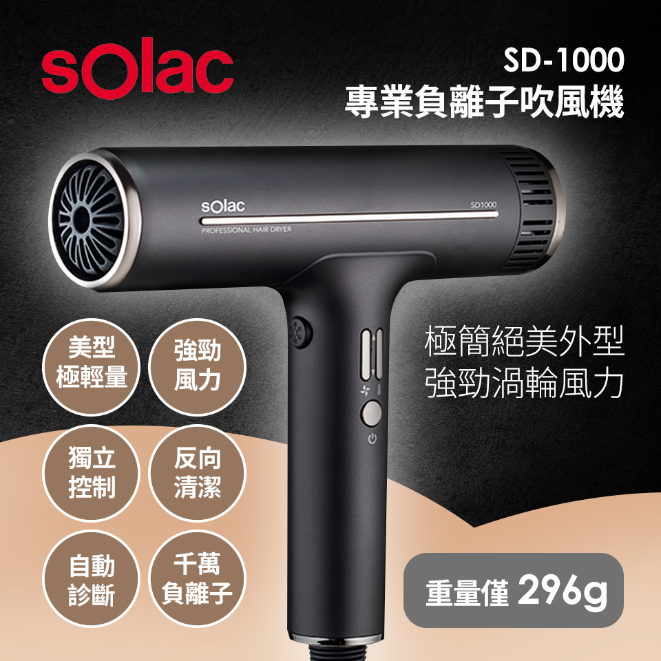 SOLAC專業負離子吹風機
