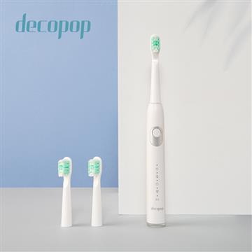 decopop極淨鑽白音波電動牙刷