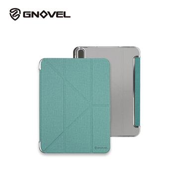 GNOVEL iPad 10.9 多角度透明背版保殼-綠