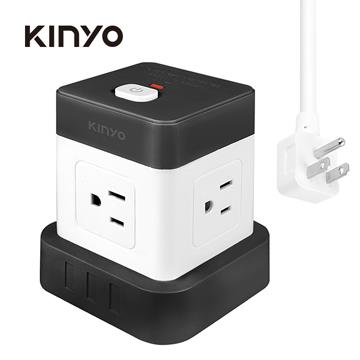KINYO 1切4座3孔立方延長線-1.2M