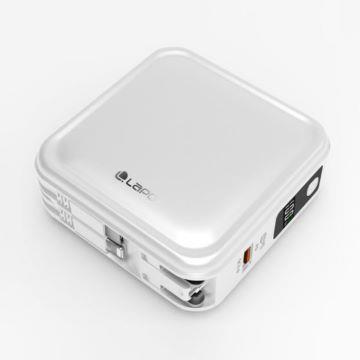 LaPO 八合一無線快充行動電源Lightning-白