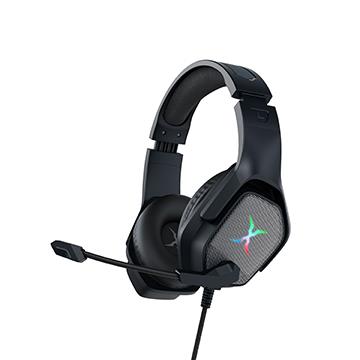 狐鐳 FOXXRAY 闇光電競耳機麥克風-鐵灰