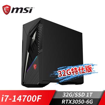 微星MSI Infinite S3 14NTA7-32G特仕桌機 (i7-14700F/32G/1T SSD/RTX3050-6G/Win11)