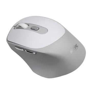 INTOPIC 2.4GHz充電靜音無線滑鼠-白灰