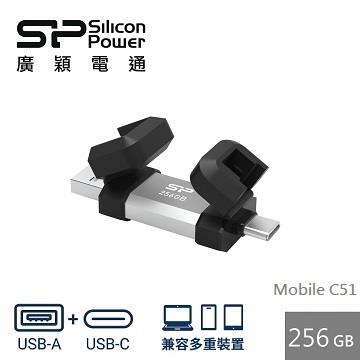 廣穎OTG C51 256G 雙介面隨身碟