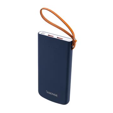 Esense三輸出PD快充行動電源10000mAh-藍