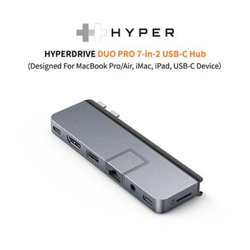 HYPER 7-in-2 USB-C Hub(Magsafe)-太空灰