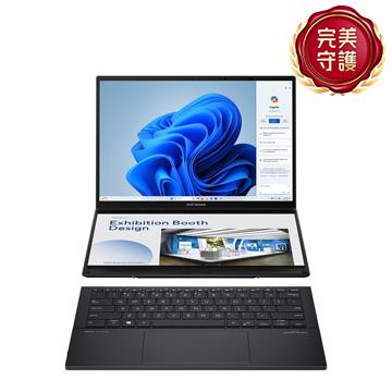 ASUS Zenbook Duo OLED 筆記型電腦 墨灰 (Ultra 9-185H/32G/1TB/W11/EVO)