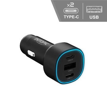 INTOPIC PD50W車用電源供應器-黑色
