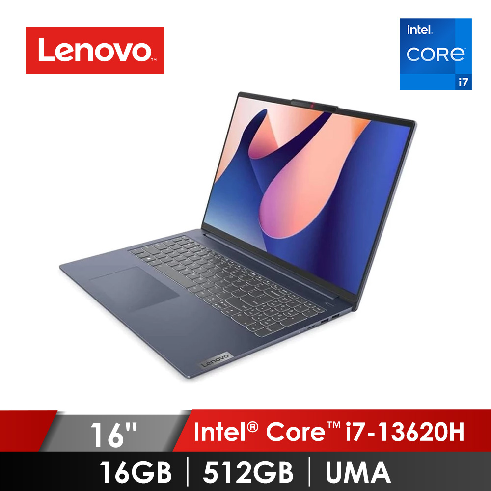 聯想 Lenovo ideaPad Slim 5i 筆電 16"(Intel Core i7-13620H/16G/512G/UMA/W11) 深淵藍