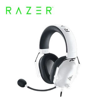 Razer BlackShark V2 X有線耳機麥克風-白