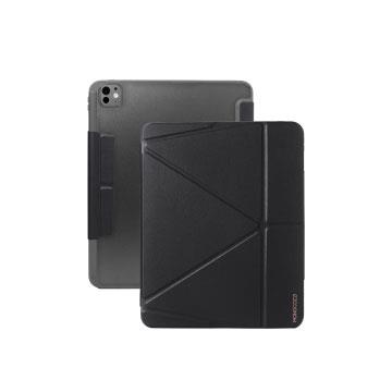 MONOCOZZI iPad Pro 13透背皮革保護套-黑