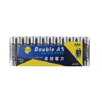 Double A 4號碳鋅電池12入