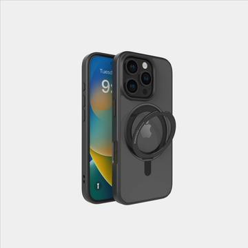 MONOCOZZI i16 Pro Max 磁吸旋轉支架殼-黑