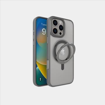 MONOCOZZI i16 Pro Max 磁吸旋轉支架殼-灰