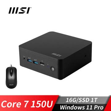 微星MSI Cubi NUC 1M-039TW 迷你桌機 (Core 7 150U/16G/1T SSD/Win11Pro)