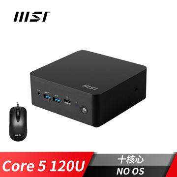 微星MSI Cubi NUC 1M-039BTW迷你桌機加滑鼠 (Core 5 120U/NO OS)