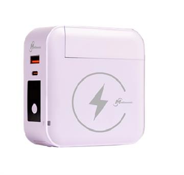 Mediasonic 萬磁王無線快充行動電源-海芋紫
