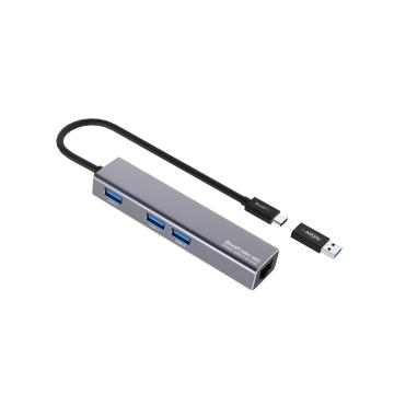 INTOPIC USB3.2 RJ45鋁合金集線器