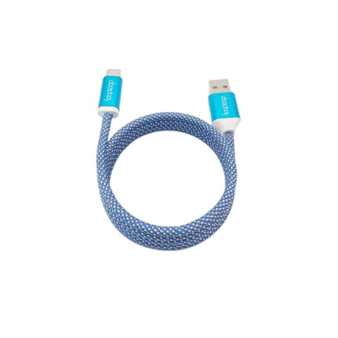 LoopLoop 圈圈磁吸式A to C充電傳輸線1M-藍