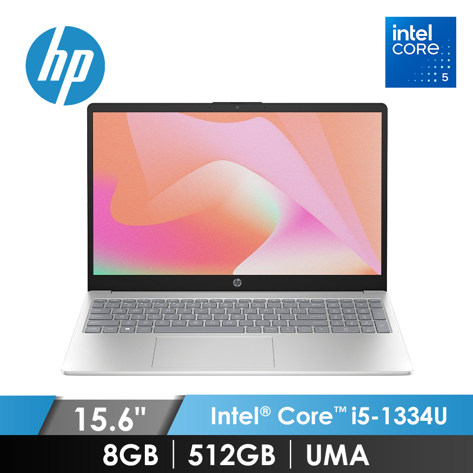 惠普 HP 15超品筆電 15.6" (Intel Core i5-1334U/8G/512G/UMA/W11) 銀