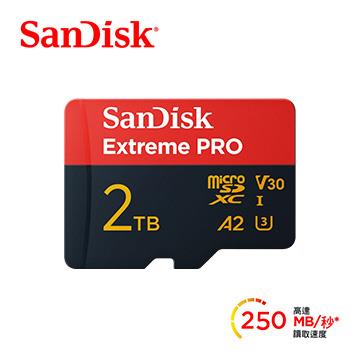SanDisk ExtremePro MicroSD A2 2TB記憶卡