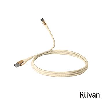Riivan USB-C TO A快充傳輸線1.2M-黃