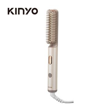 KINYO國際電壓負離子瞬熱造型直髮梳