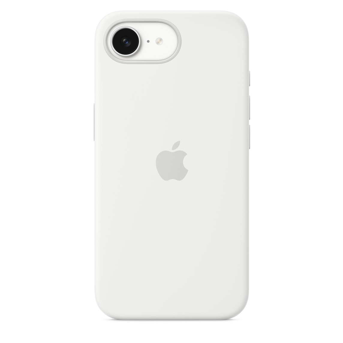 iPhone 16e 矽膠保護殼-白色