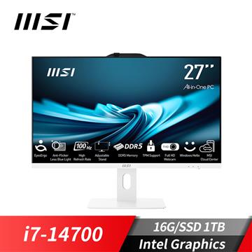微星MSI PRO AP272P 27型 AIO液晶電腦 (i7-14700/16G/1TB SSD/W11P)
