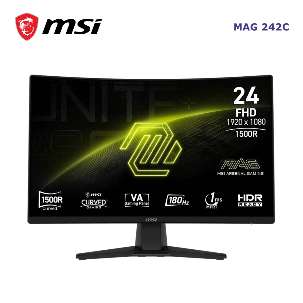 微星 MSI 24型 FHD 曲面電競螢幕 (180Hz/1ms/VA)