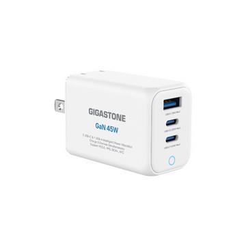 Gigastone 45W氮化鎵GaN三孔急速充電器-白
