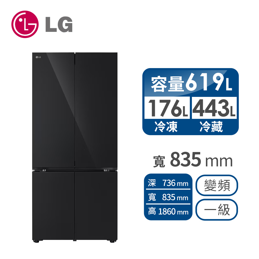 LG 619公升四門智慧變頻冰箱