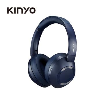 KINYO 無線藍牙頭戴式耳機-藍