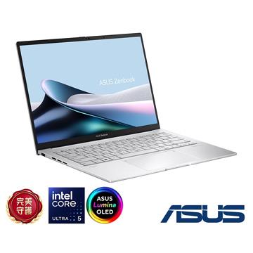 ASUS Zenbook 14 OLED 輕薄筆電 銀 (Ultra 7-255H/32G/1TB SSD/W11)