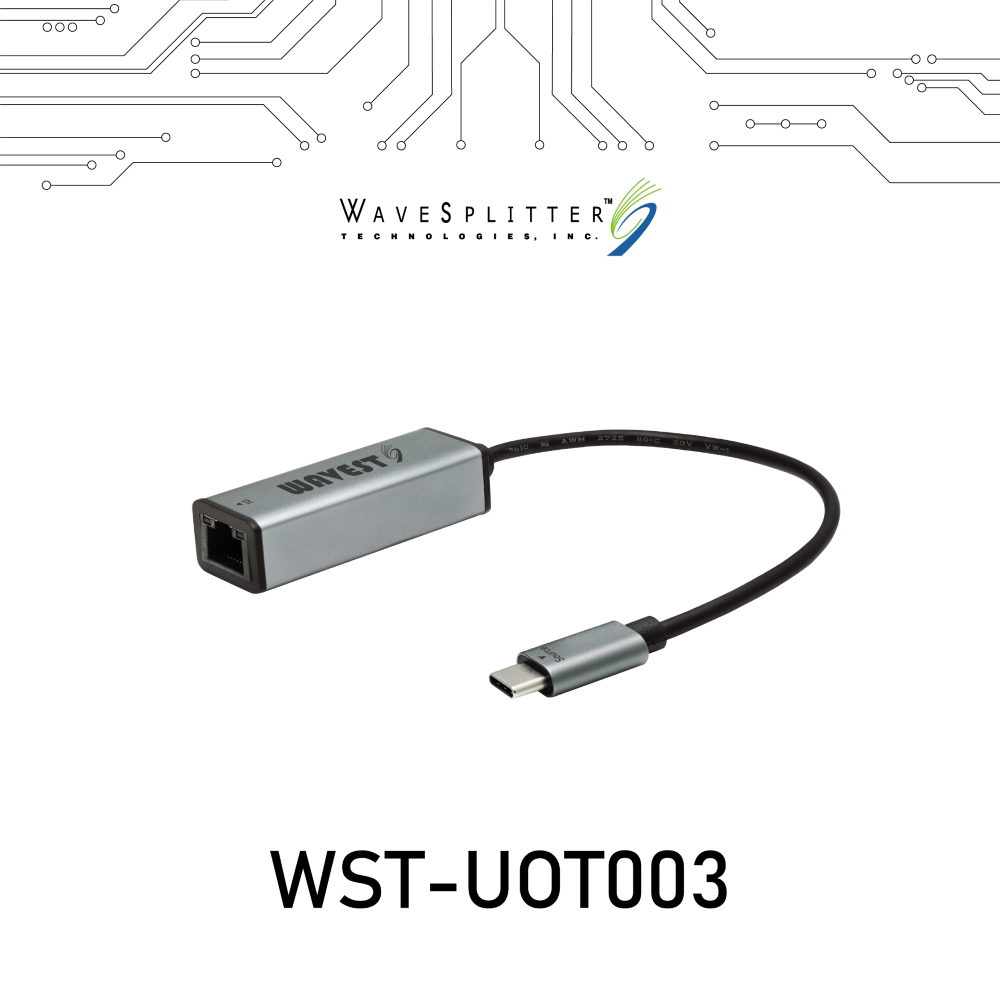 威世波 USB Type-C to RJ-45千兆網路轉接器