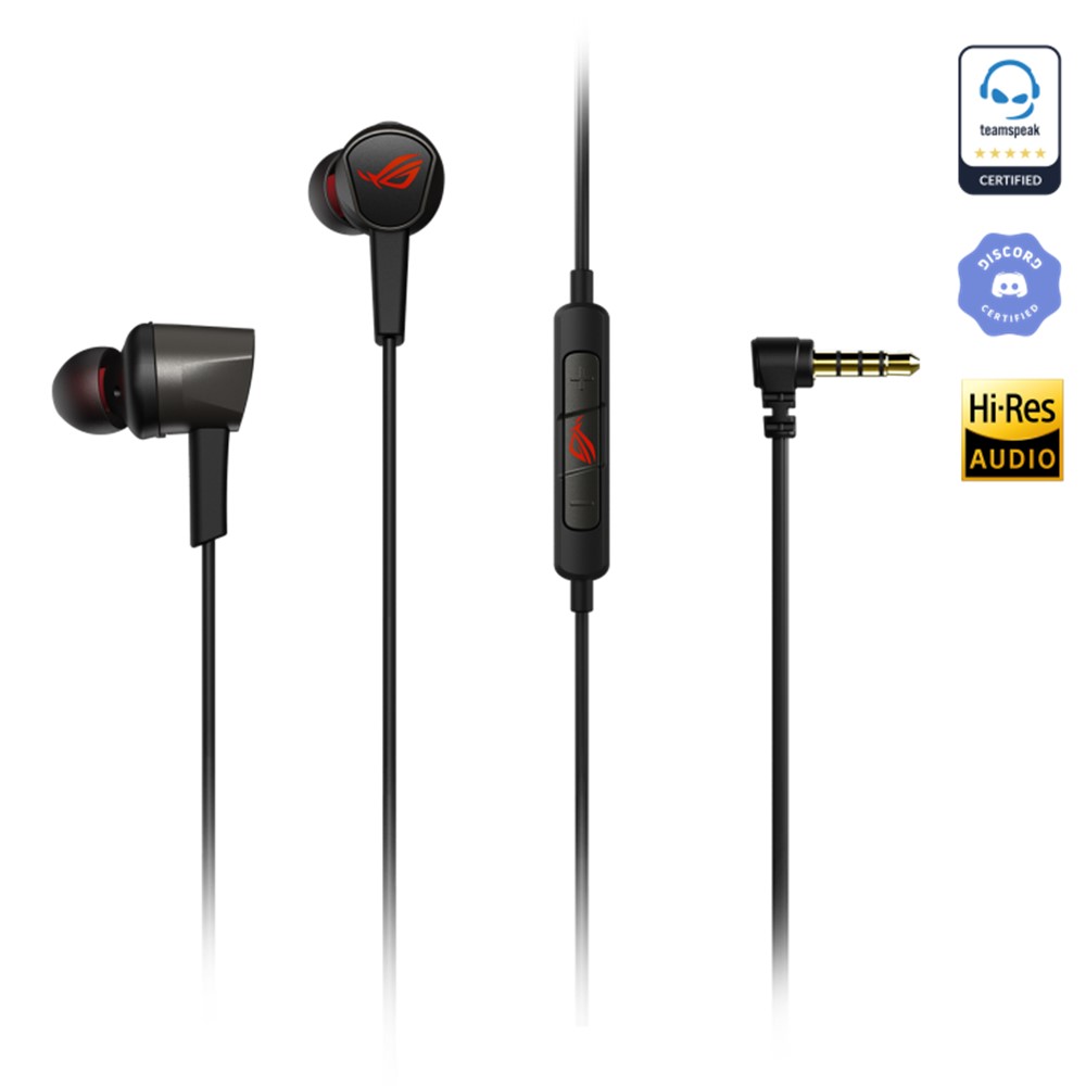 華碩 ROG Cetra II Core入耳式電競耳機-黑