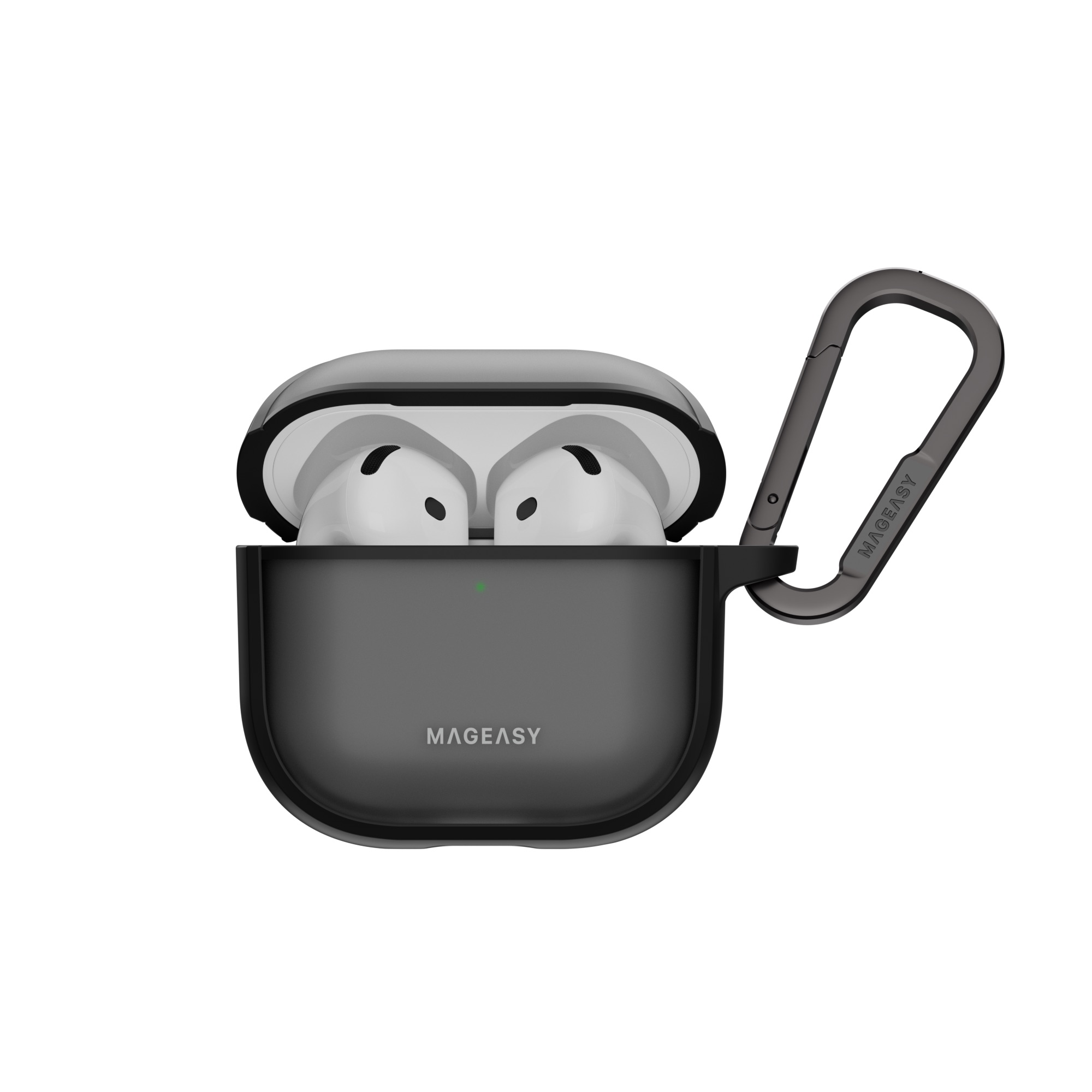 MAGEASY AirPods 4 Roam 霧透耳機殼-黑