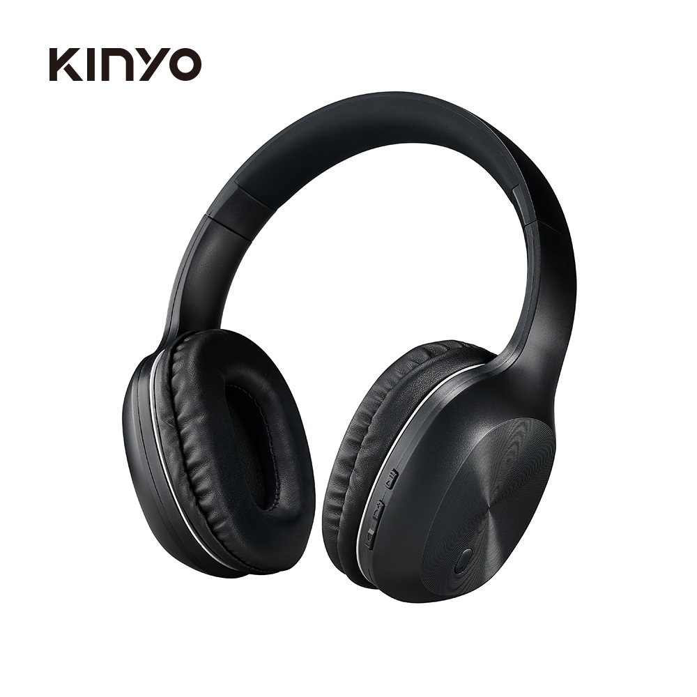 KINYO 無線藍牙頭戴式耳機-黑